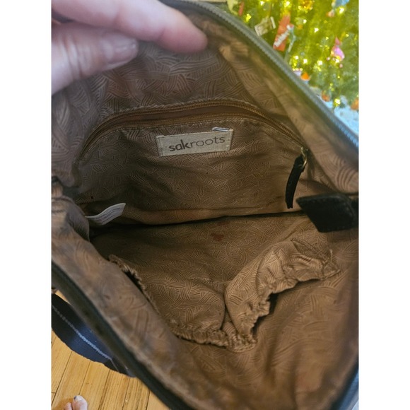 Sakroots Crossbody Bag Colorful Bird Nature Peace Happy Art Print - Picture 6 of 6